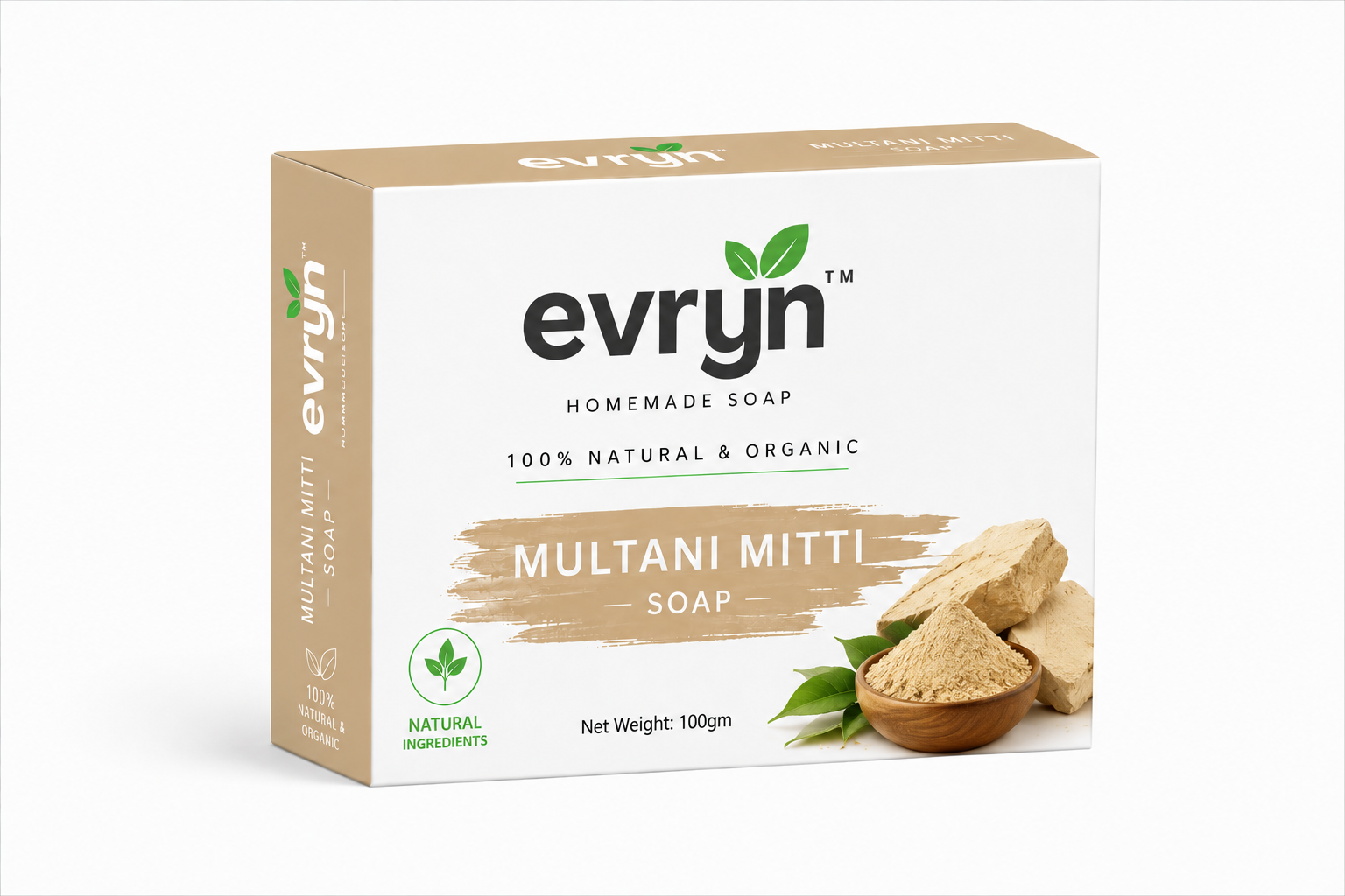 Multani Mitti soap with Aloe Vera & Vitamin E