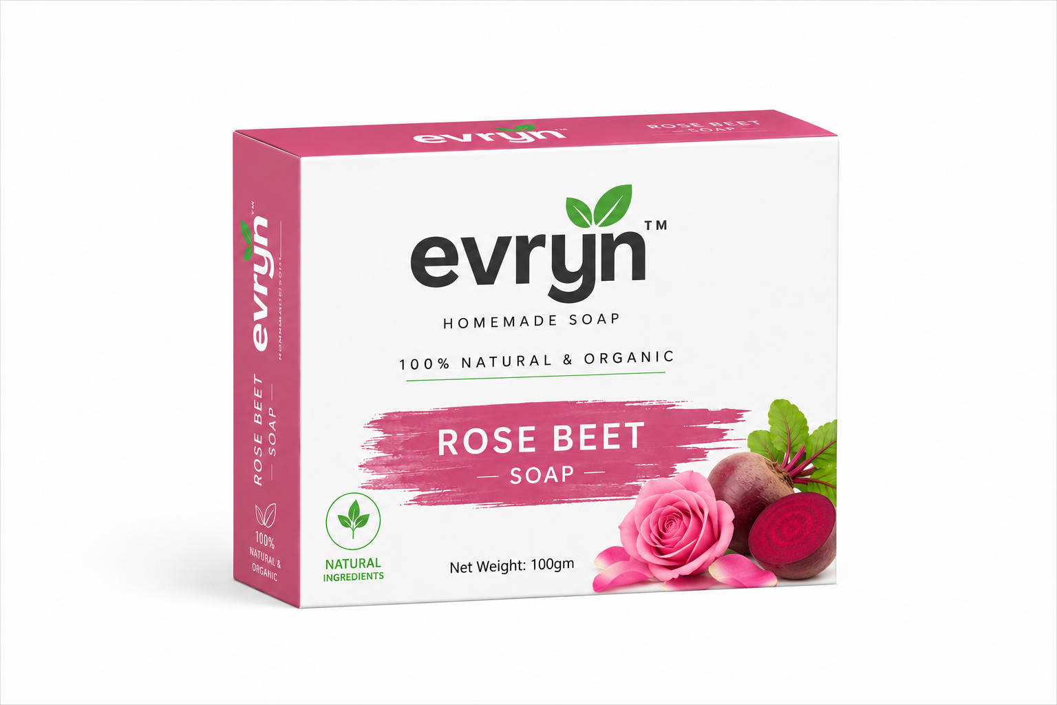 Rose Beet soap with Besan & Vitamin E