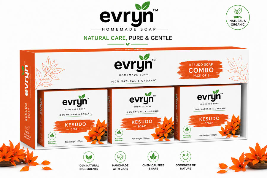 Combo of 3 - Kesudo soap with Cow Milk & Aloe Vera